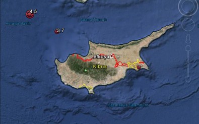 Akdeniz Ve Kıbrıs'ta 7 Saat İçinde 3 Deprem