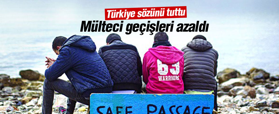Mülteci geçişleri azaldı