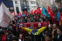 HAMİLE KADIN - Taraftar Grupları İstiklal'de Teröre Karşı Yürüdü