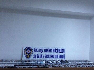 Biga'da Kaçak Cep Telefonu Operasyonu