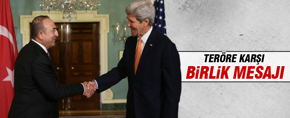 Dışişleri Bakanı Çavuşoğlu John Kerry'le görüştü