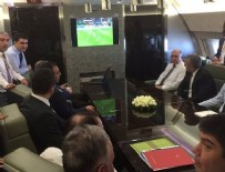 HAMZA YERLİKAYA - Cumhurbaşkanı Erdoğan milli maçı uçakta seyretti