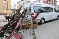 SEDAT DOĞAN - Sivas'ta Şiddetli Rüzgar Çatıyı Yerinden Söktü
