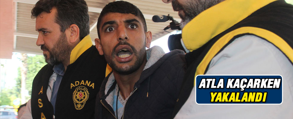 25 yıl cezadan atla kaçmak istedi, yakalandı!