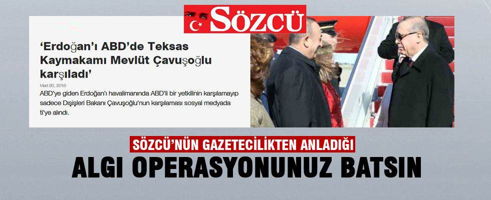 Cumhuriyet'ten ve Sözcü'den algı operasyon