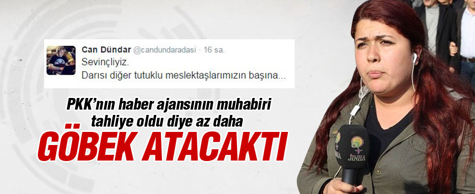 PKK muhabirine 'Can'dan destek!