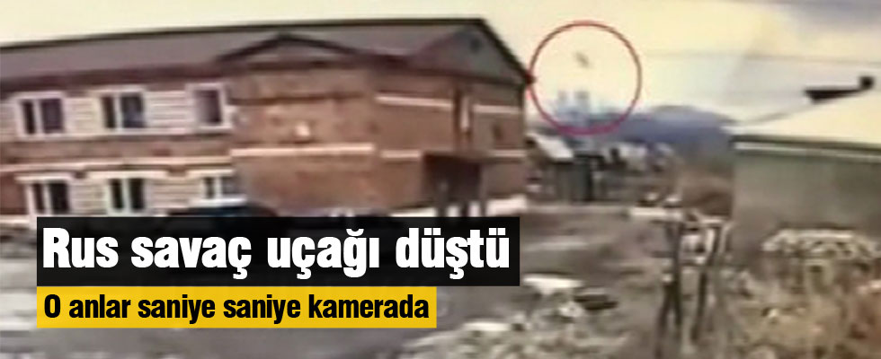 Rus savaş uçağının düşme anı kamerada