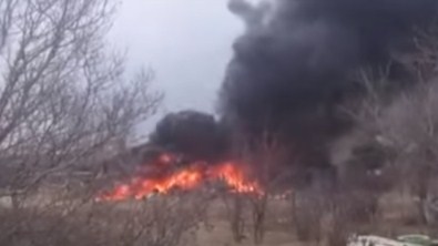 Rusya'ya Ait Su-25 Savaş Uçağı Düştü