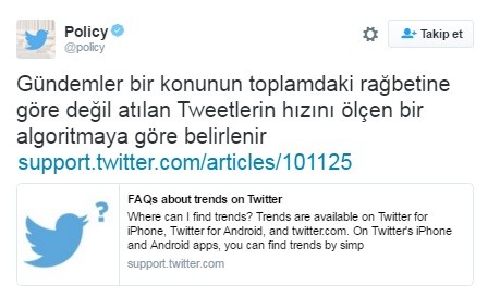 Twitter'dan Erdoğan sansürü iddialarına cevap!