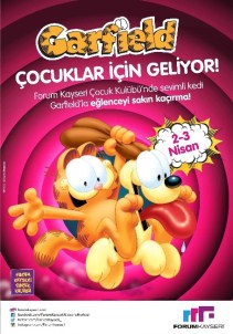 Forum Kayseri Çocuk Kulübü Garfield'ı Ağırlayacak