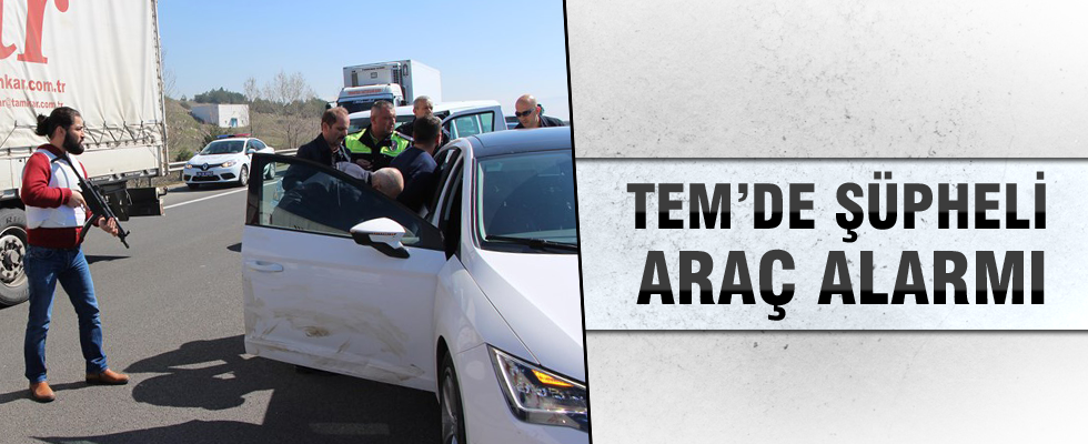 TEM'de ters yöne giren araç panik yarattı