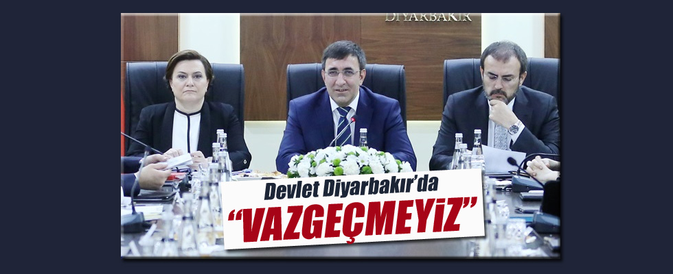 Üç bakandan Diyarbakır'da ortak açıklama