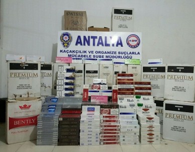 Aksu'da Çekiciye Bağlanan 150 Bin Kaçak Sigara Ele Geçirildi