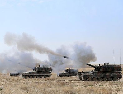 DAEŞ hedefleri fırtına obüsleriyle vuruldu