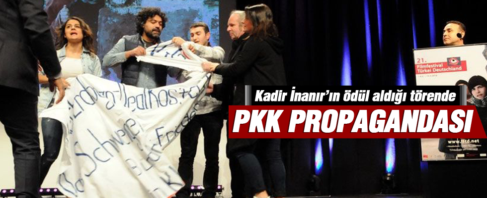 Kadir İnanır'ın katıldığı törende PKK propagandası