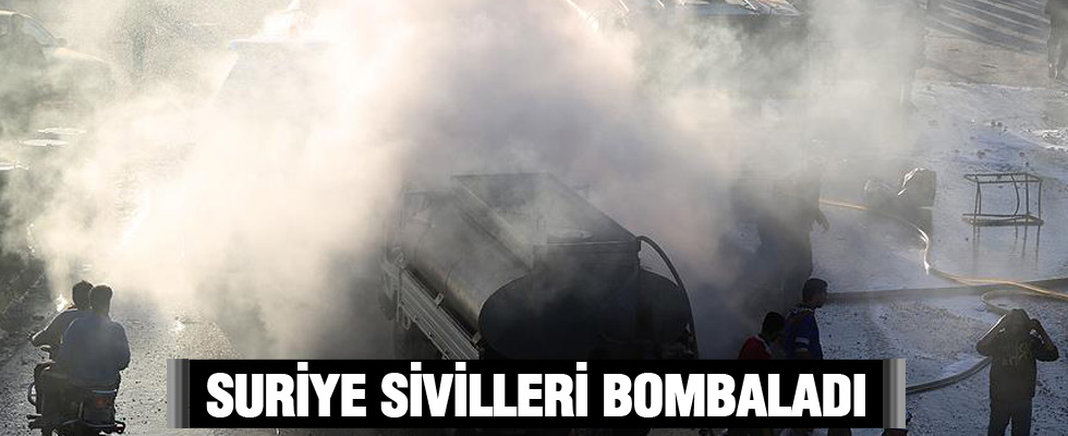 Suriye savaş uçakları İdlib'te yakıt pazarını bombaladı: 15 ölü, 40 yaralı