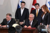 TÜRKIYE RADYO TELEVIZYON KURUMU - Davutloğlu-Çipras Ortak Basın Toplantısı