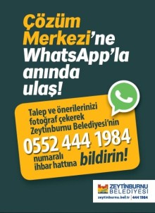 Zeytinburnu Belediyesi'nde Whatsapp Dönemi Başladı