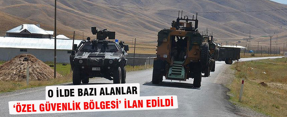 Hakkari'de bazı alanlar 'Özel Güvenlik Bölgesi' ilan edildi