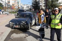 Samsun'da Trafik Kazası Açıklaması 1 Yaralı