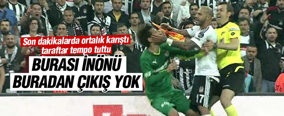 Beşiktaş Arena'da ilk maç olaylı bitti