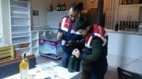YENIMUHACIR - Milyonluk Kaçak Şarap Üretim Tesisine Jandarmadan Ağır Darbe