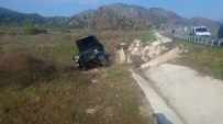 HACıHAMZA - Otomobil Menfeze Uçtu Açıklaması 1 Yaralı