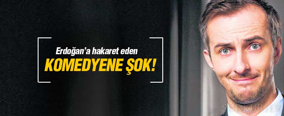 Erdoğan'a hakaret eden komedyene şok!