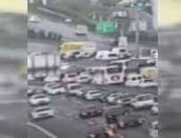 TEM OTOYOLU - TEM'de zincirleme kaza kamerada