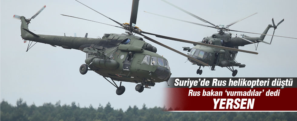 Suriye'de Rus helikopteri düştü