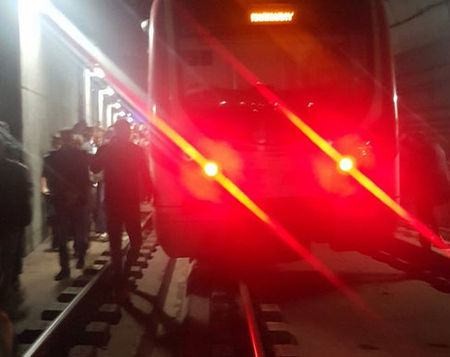 Marmaray raydan çıktı