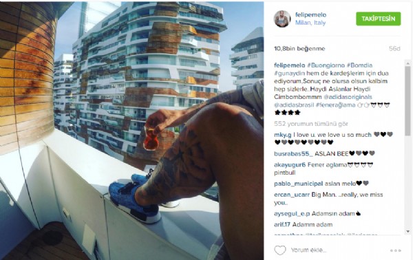 Melo'dan Galatasaray'a derbi desteği