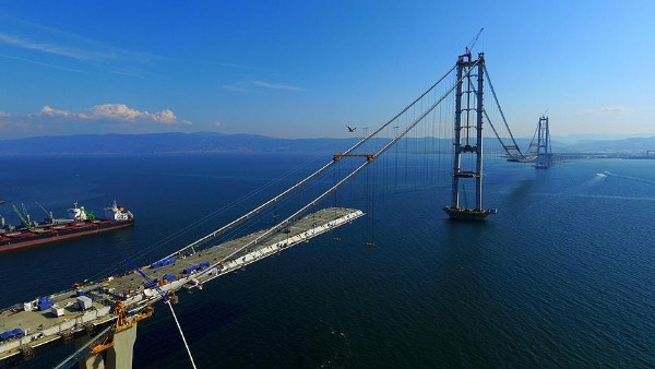 'İzmit Körfez Geçişi Köprüsü 2 ay içinde tamamlanacak'