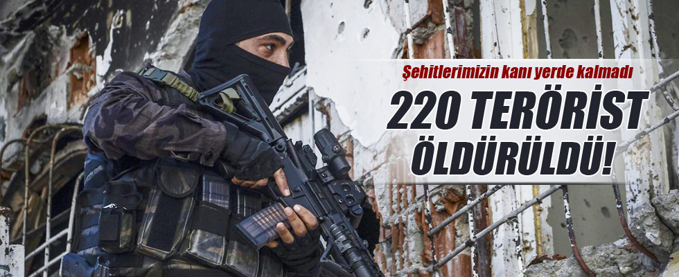 Nusaybin'de 220 terörist öldürüldü