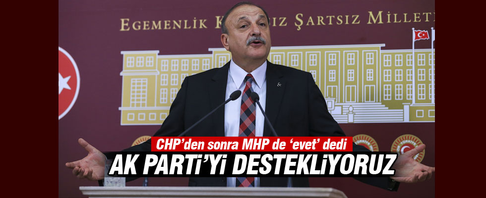 MHP'den AK Parti'ye destek