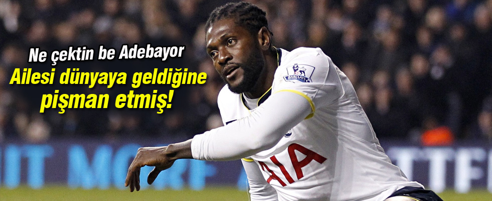 Ne çektin be Adebayor!