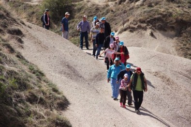 Kapadokya'da Yılın İlk Vadi Yürüyüşü Yapıldı