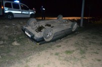 Kulu'da Otomobil Şarampole Takla Attı Açıklaması 1 Yaralı