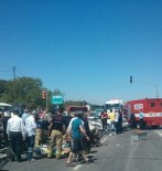 Menemen'de İki Otomobil Çarpıştı Açıklaması 6 Yaralı