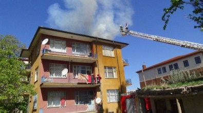 Aksaray'da Baca Yangını Korkuttu