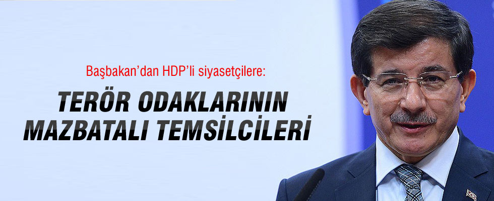 Davutoğlu'ndan HDP'ye çok sert tepki
