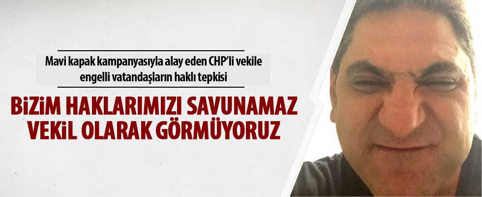 CHP'li Erdoğdu'ya engelli vatandaşlardan tepki