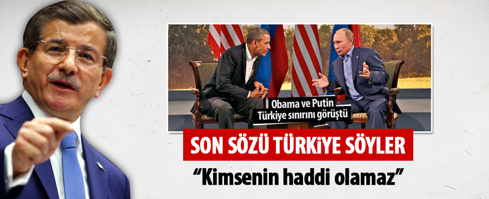 Davutoğlu'ndan Putin ve Obama'ya sert tepki