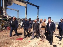 ÇAĞLAYAN KAYA - Vali Demirtaş, Yanan İplik Fabrikasında İncelemelerde Bulundu