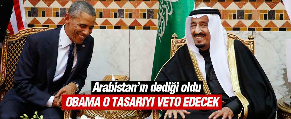 ABD'den Arabistan'a: Obama o tasarıyı veto edecek