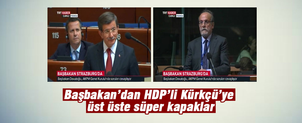 Davutoğlu'ndan Ertuğrul Kürkçü'ye süper kapak