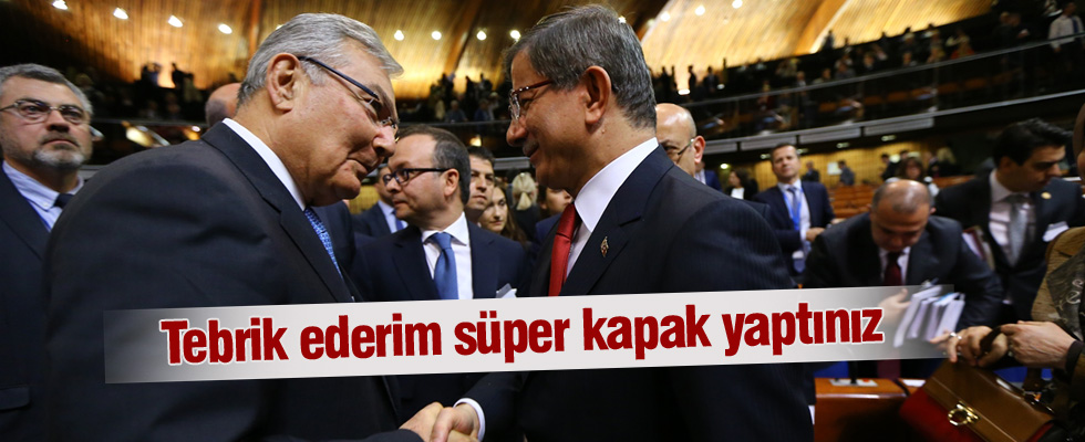 Ahmet Davutoğlu'na ilk tebrik Baykal'dan geldi