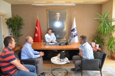 Dağpınar Muhtarından Başkan Mehmet Kocadon'a Ziyaret