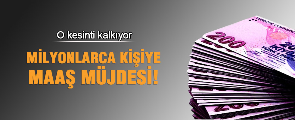 Emeklilerin yüzde 11,1'lik kesintileri artık yapılmayacak