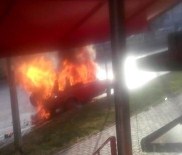 HARUN TEKİN - Alev Alan Otomobilin Patlamaları Saniye Saniye Kaydedildi